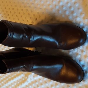 Bass Brand Brown Leather Ankle Boots